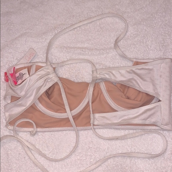 Lolli Swim White lace detail bustier top - Picture 2 of 7